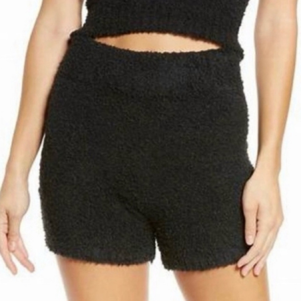 SKIMS • Cozy‎ Knit Shorts in Onyx Size S/M